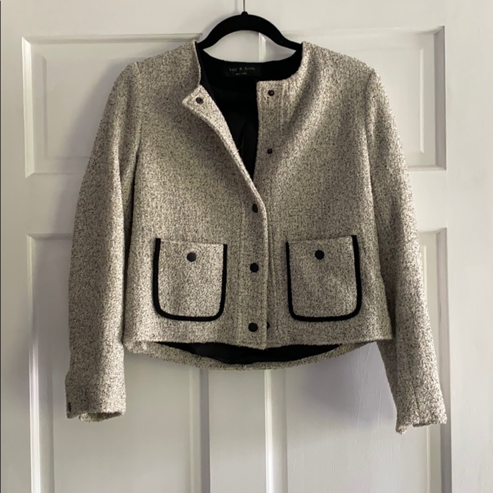 Rag & bone salt and pepper blazer